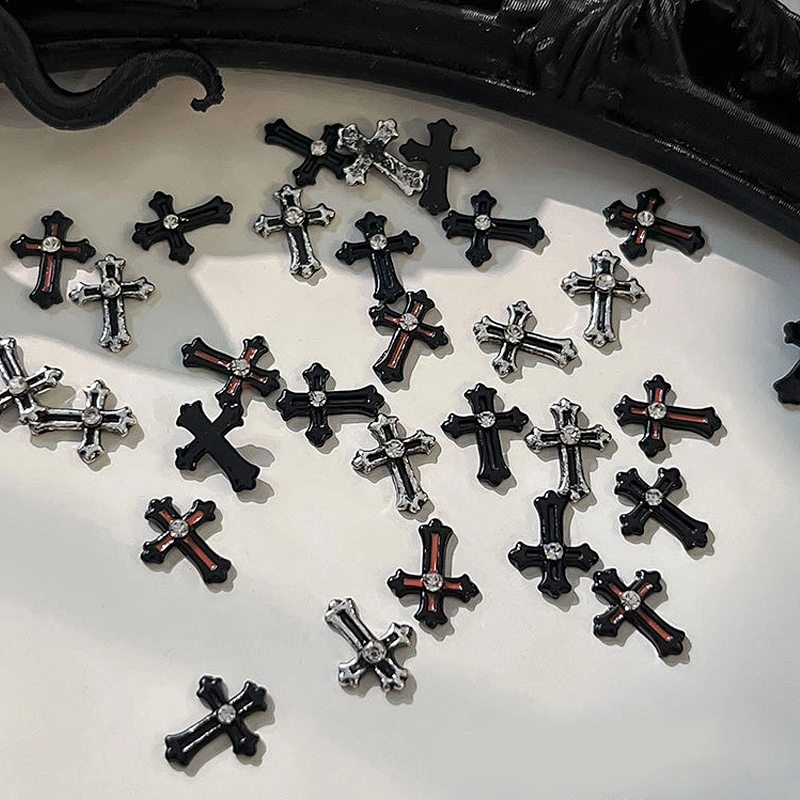 Punk Cross Nail Charms